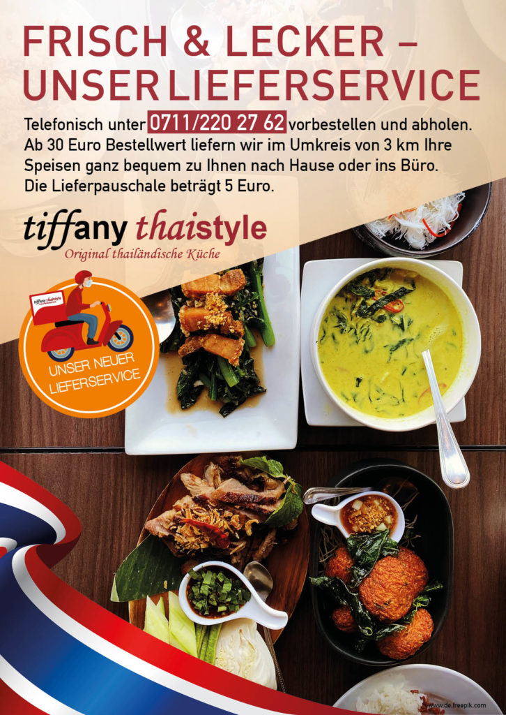 Restaurants Mit Lieferdienst In Der Nähe Frisch & Lecker Lieferdienst - Tiffany Thairestaurant